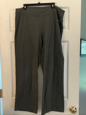 The North Face Wide-Leg Fleece Pants in Charcoal Gray size XL
